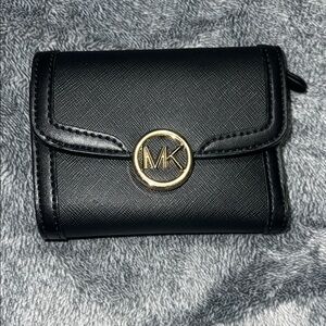 Michael Kors Black Wallet with Gold Accent
